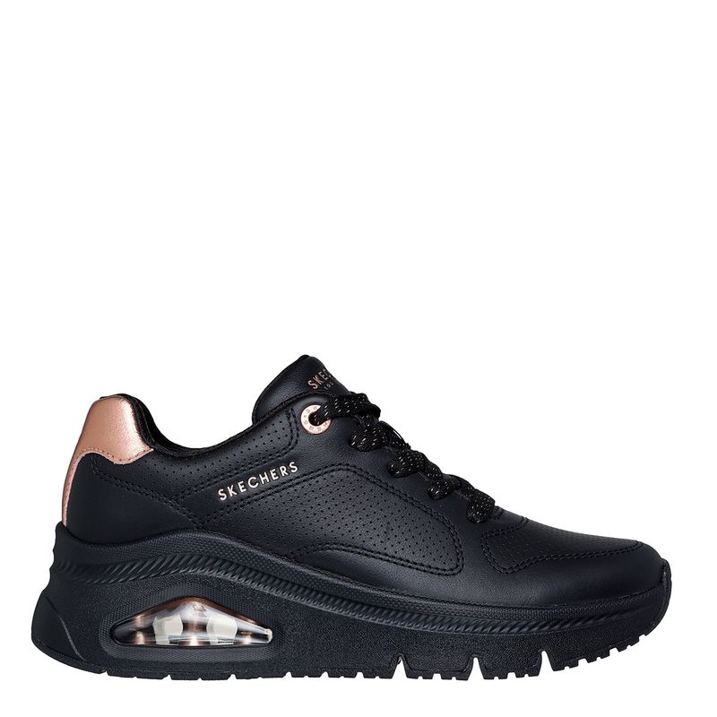 SKECHERS - Tenis Skechers Moda Uno Icon Idolized Mujer Negros