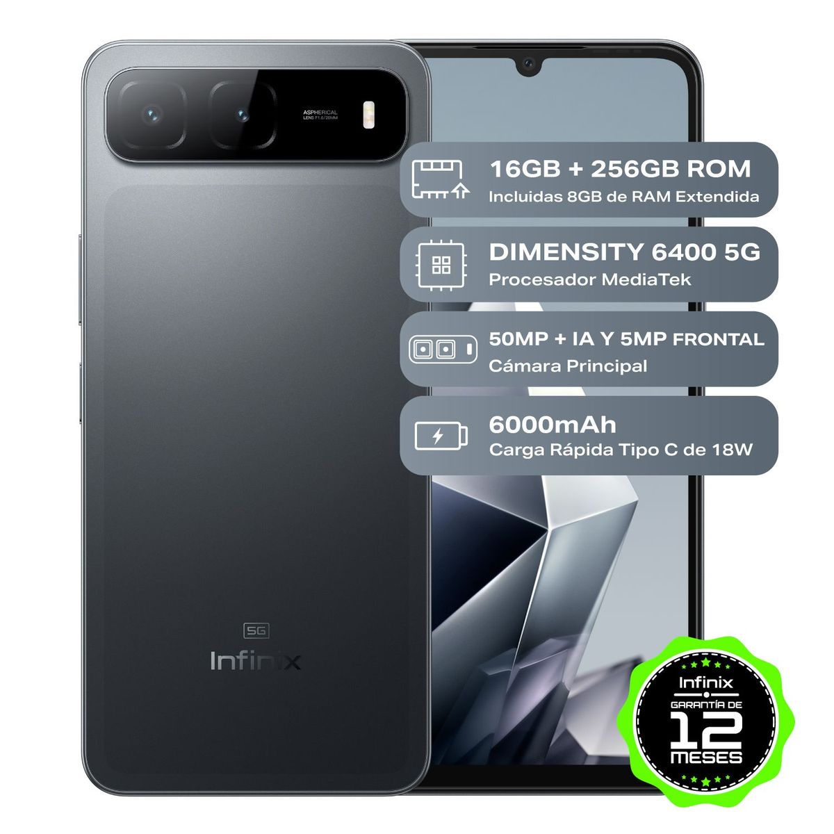 INFINIX - Celular | Infinix Hot 60i | 5G  |256 GB | 8GB RAM