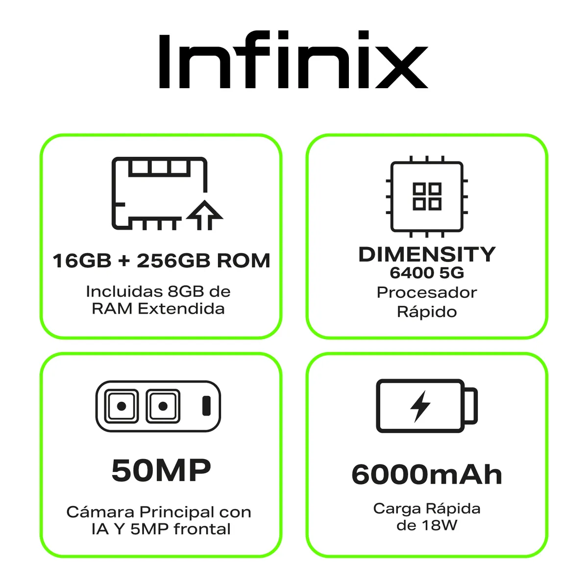 INFINIX - Celular | Infinix Hot 60i | 5G  |256 GB | 8GB RAM