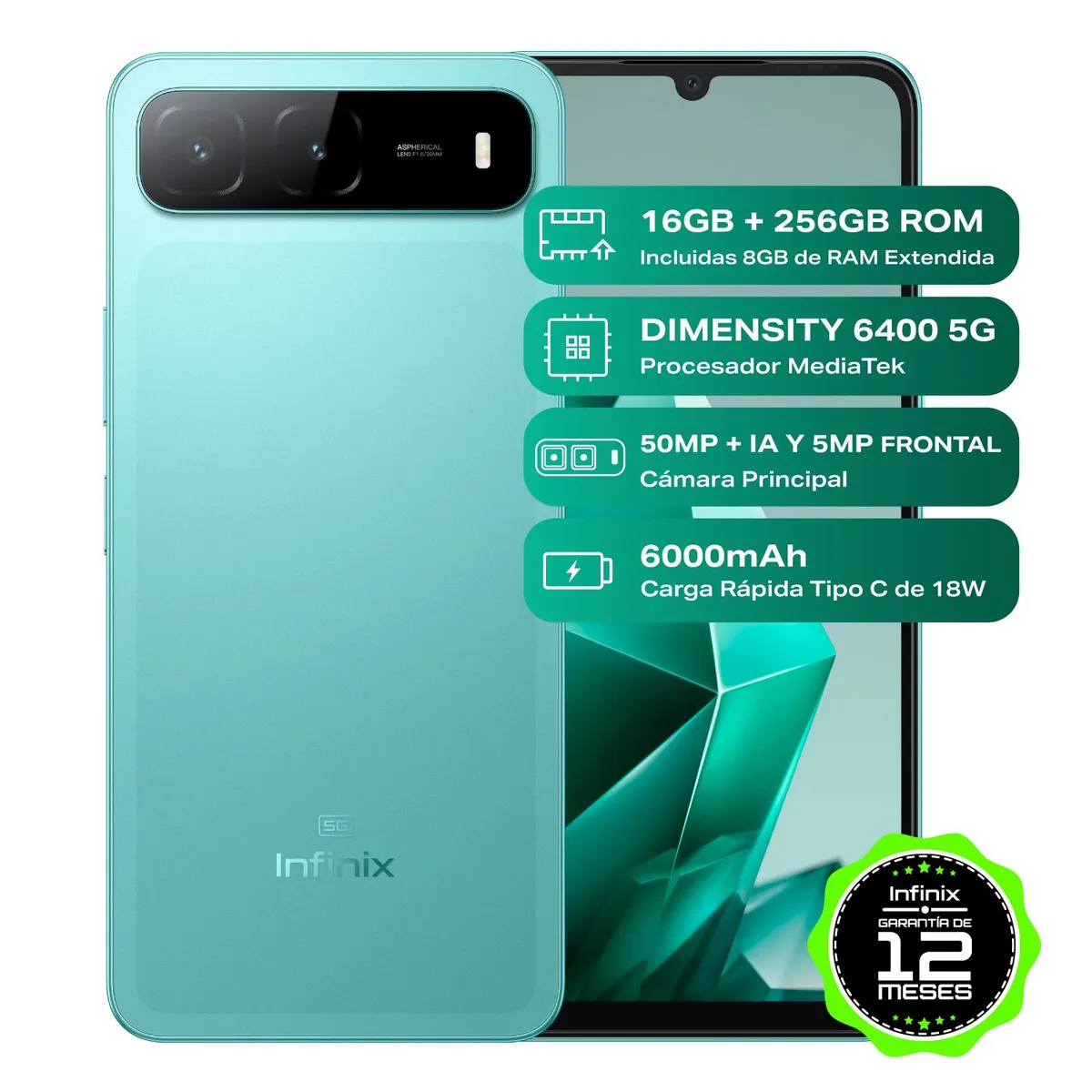 INFINIX - Celular | Infinix Hot 60i | 5G  |256 GB | 8GB RAM