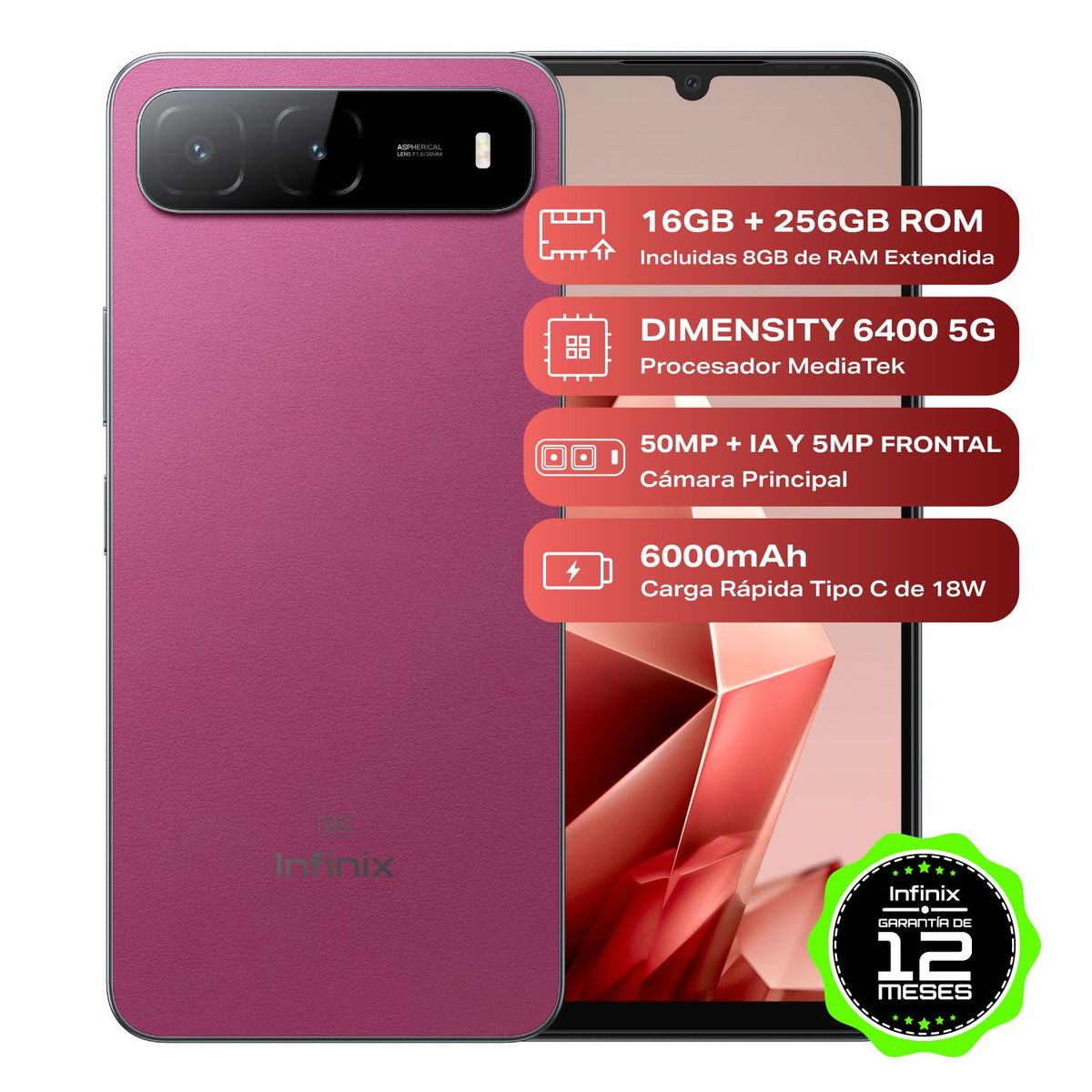 INFINIX - Celular | Infinix Hot 60i | 5G  |256 GB | 8GB RAM