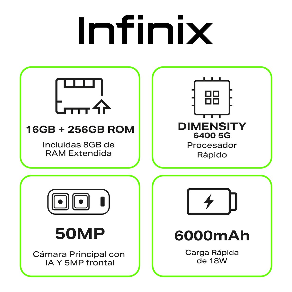 INFINIX - Celular | Infinix Hot 60i | 5G  |256 GB | 8GB RAM