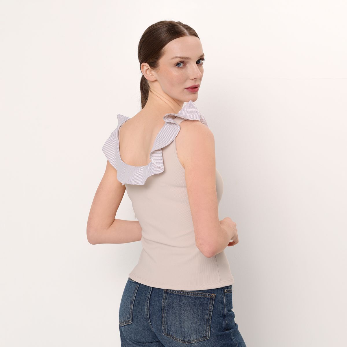 BASEMENT - Blusa Mujer con Boleros Sin mangas Basement