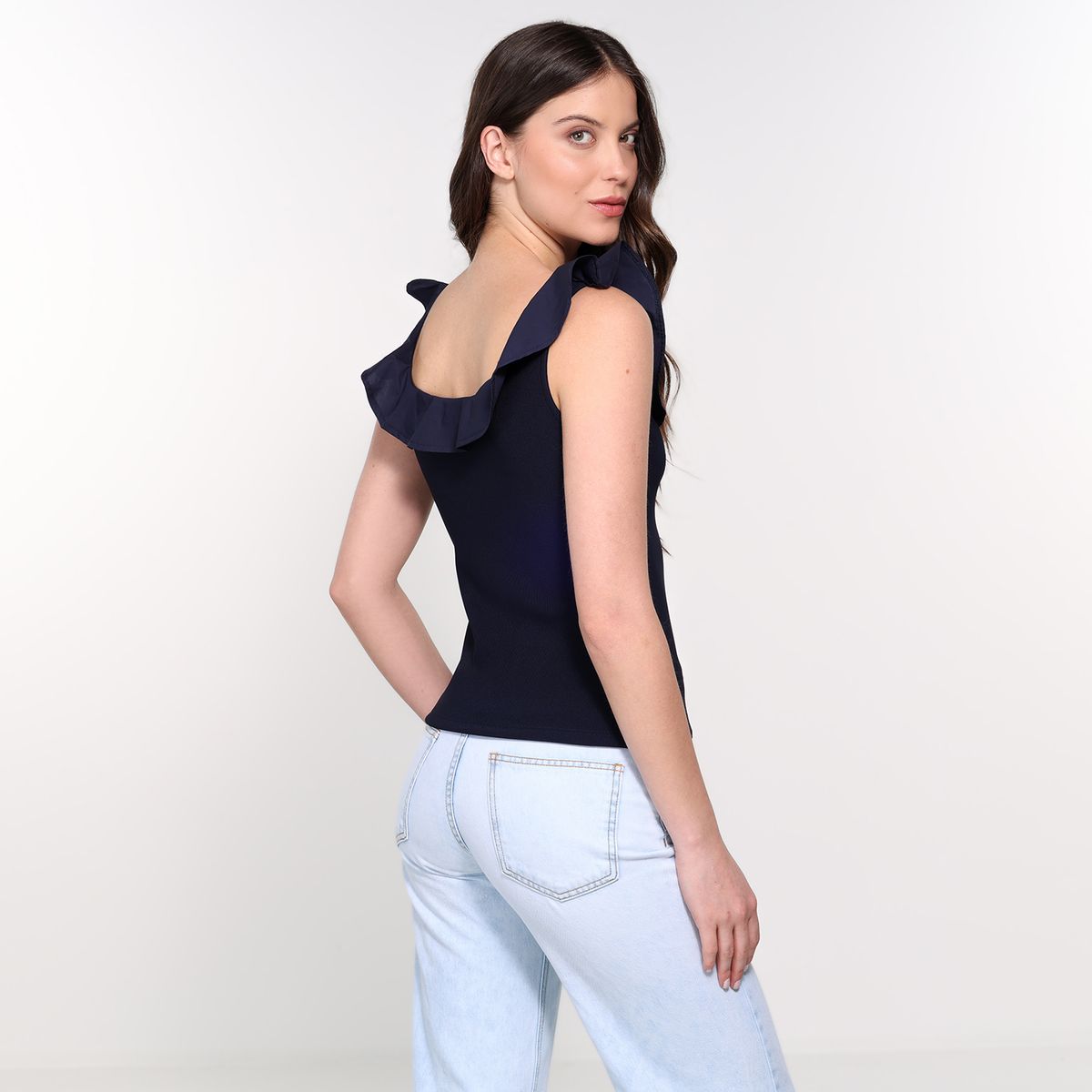 BASEMENT - Blusa Mujer con Boleros Sin mangas Basement
