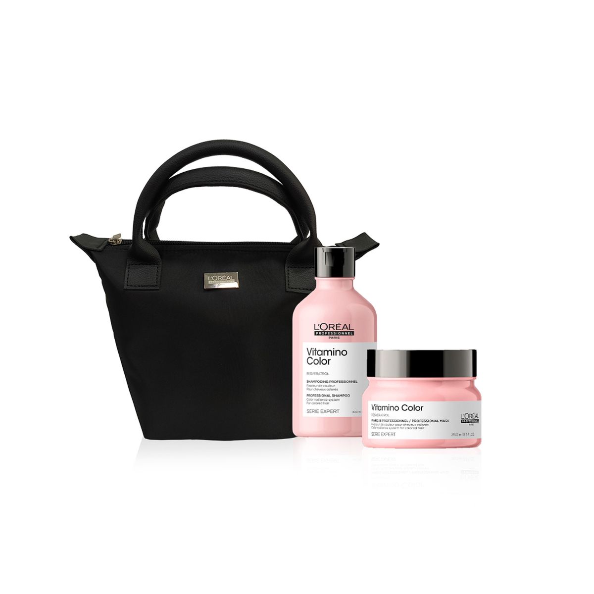 LOREAL PROFESSIONNEL - Tratamiento capilar Pack Navidad: Vitamino Color Kit Color Vibrante + cosmetiquera LOREAL PROFESSIONNEL