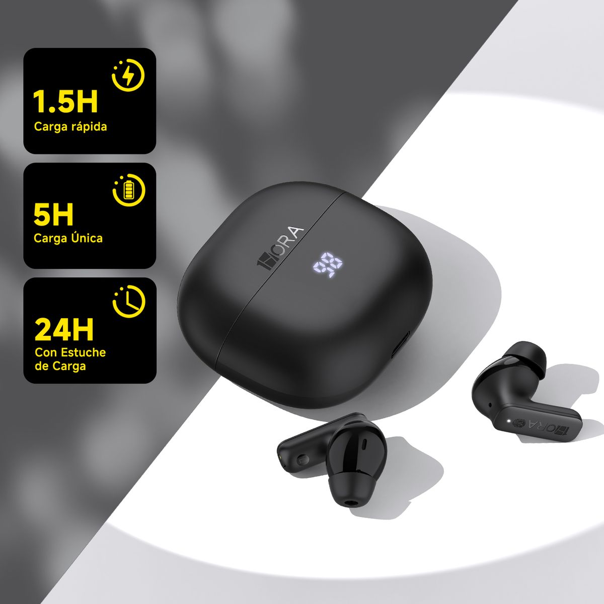 1 HORA - Audífonos bluetooth 1Hora Bluetooth AUT211