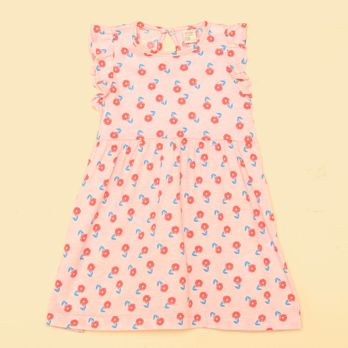 YAMP - Vestido para Bebé niña de Algodón Yamp