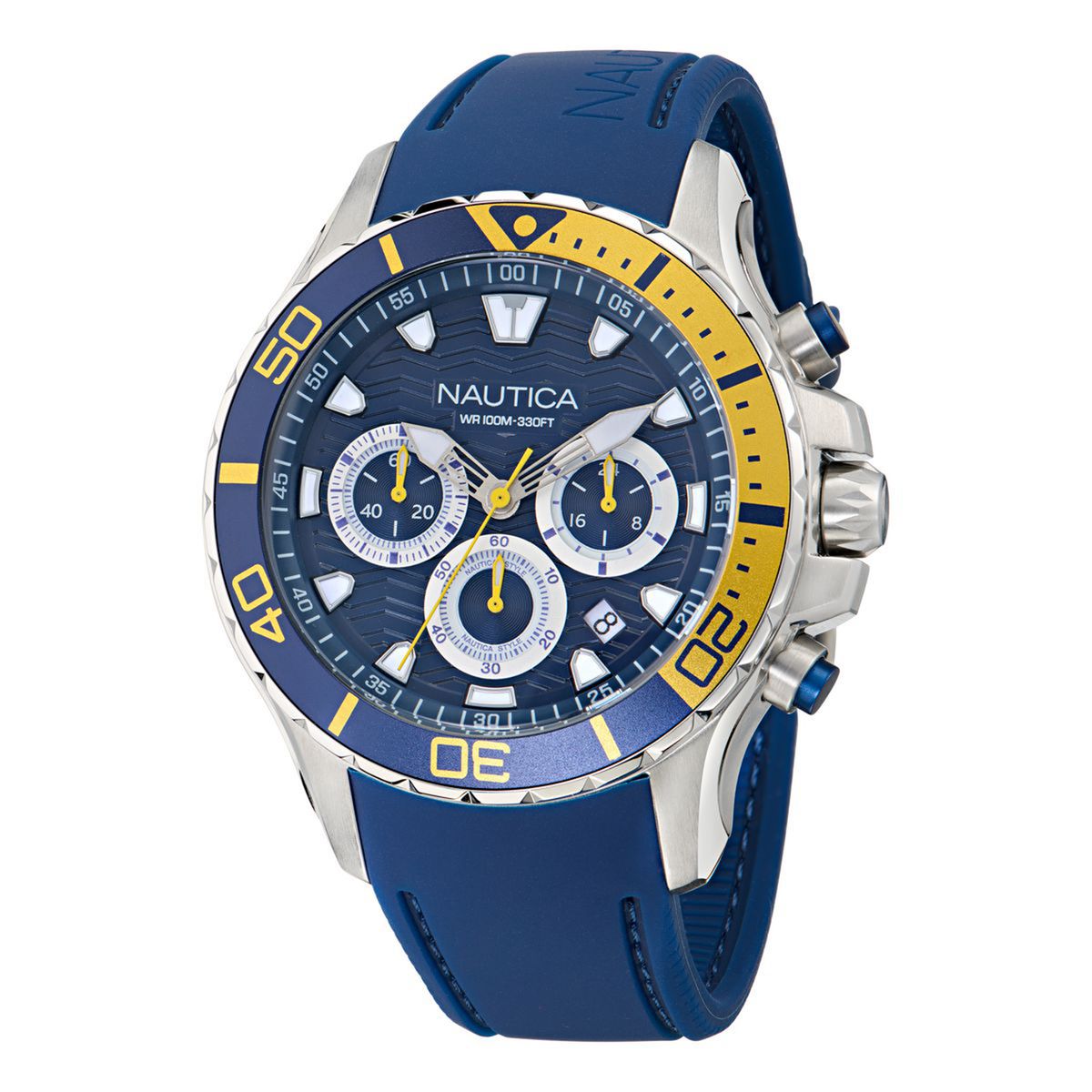 NAUTICA - Reloj Nautica Hombre NST. Reloj Silicona Azul NAPNSS501