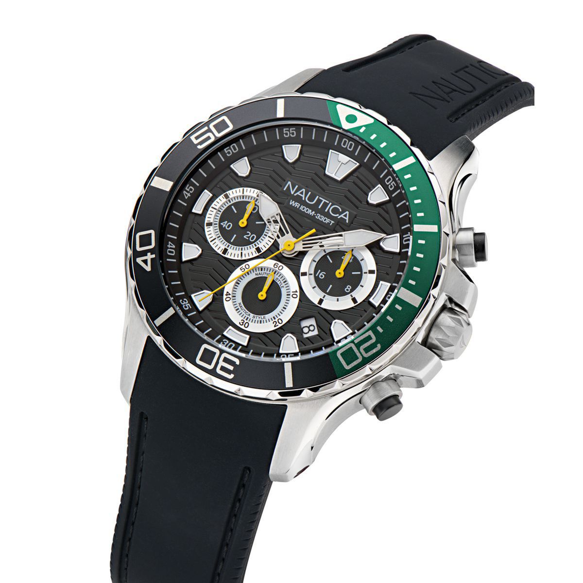 NAUTICA - Reloj Nautica Hombre NST. Reloj Silicona Negro NAPNSS502