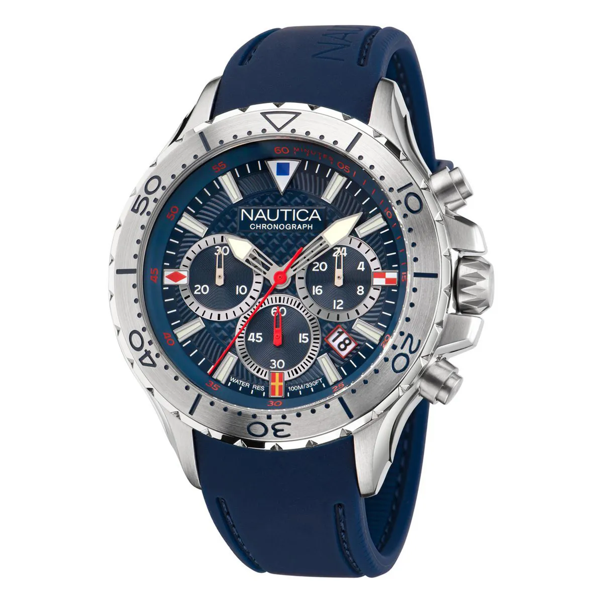 NAUTICA - Reloj Nautica Hombre NST. Reloj Silicona Azul NAPNSF201