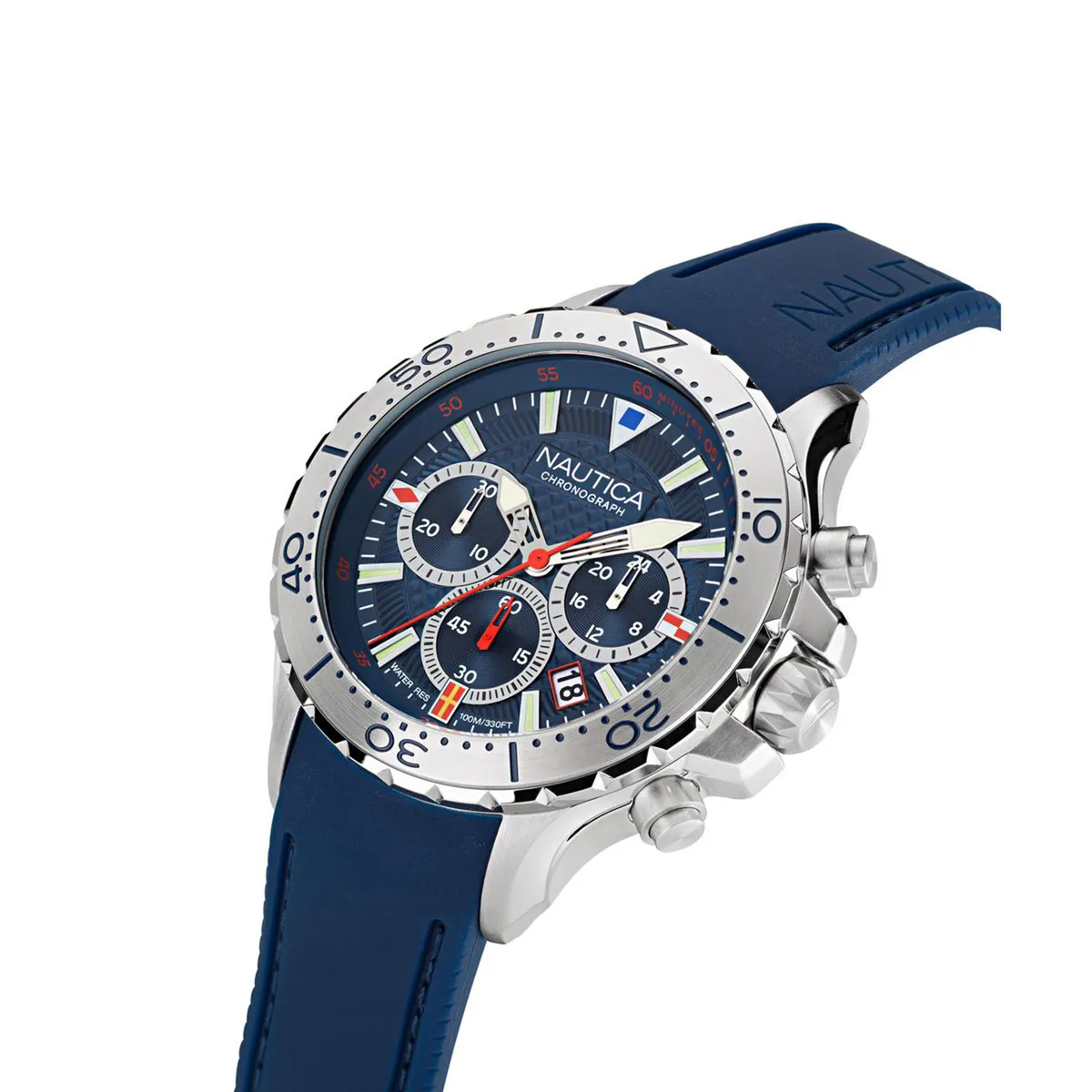 NAUTICA - Reloj Nautica Hombre NST. Reloj Silicona Azul NAPNSF201