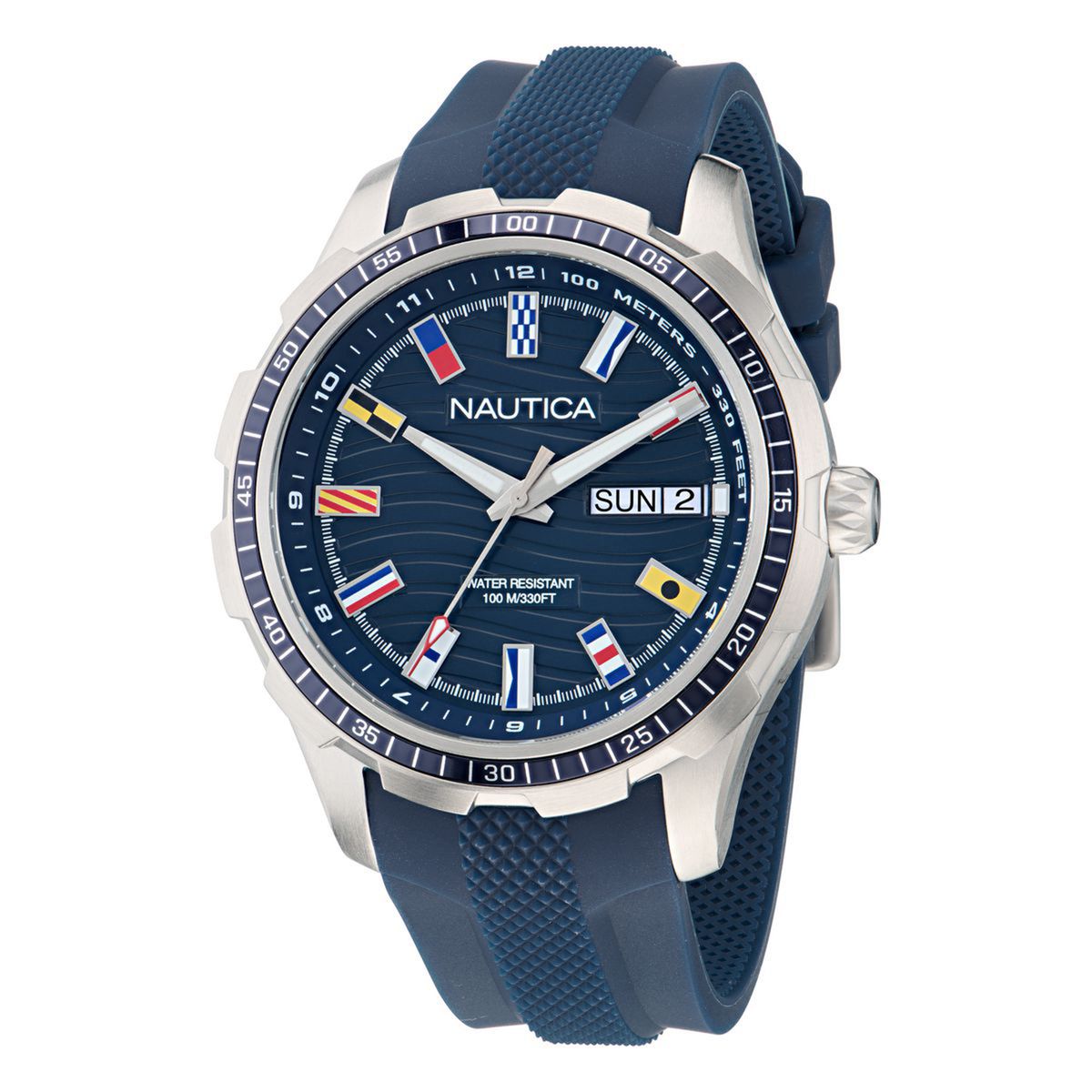 NAUTICA - Reloj Nautica Hombre NST Everyday. Reloj Silicona Azul NAPNSF511