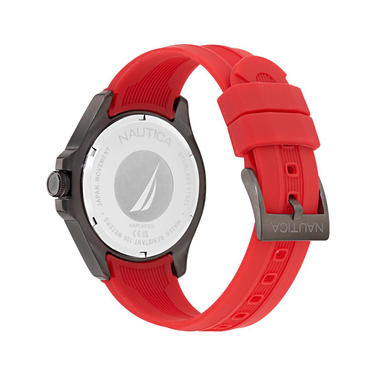 NAUTICA - Reloj Nautica Hombre NCT Leeway. Reloj Silicona Rojo NAPLWF5O1
