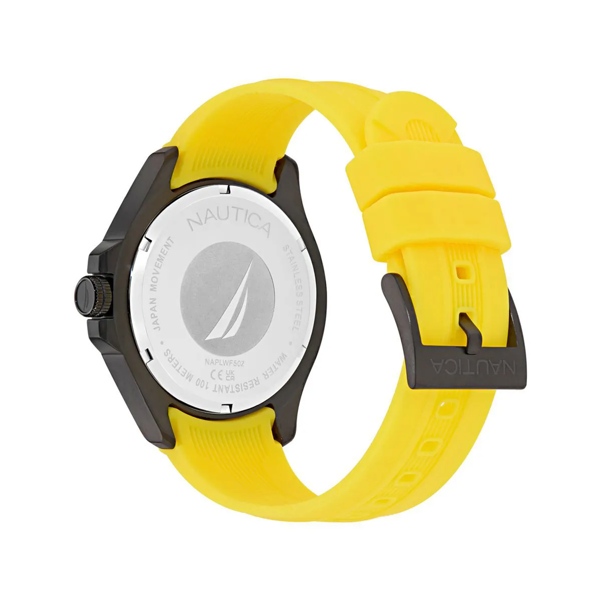 NAUTICA - Reloj Nautica Hombre NCT Leeway. Reloj Silicona Amarillo NAPLWF5O2