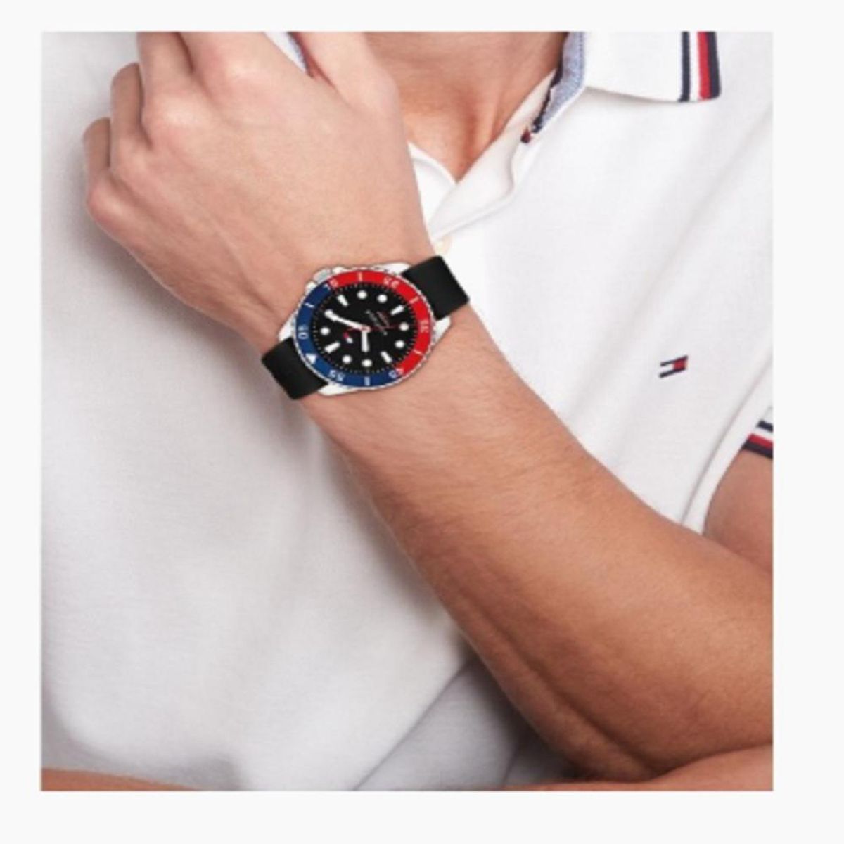 TOMMY HILFIGER - Reloj Tommy Hilfiger Hombre 1792201 . Reloj Silicona Negro