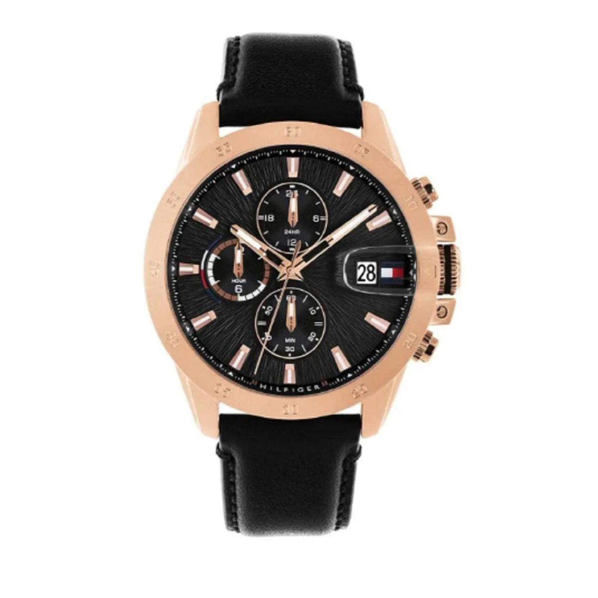 TOMMY HILFIGER - Reloj Tommy Hilfiger Hombre 1792194 . Reloj Cuero Negro