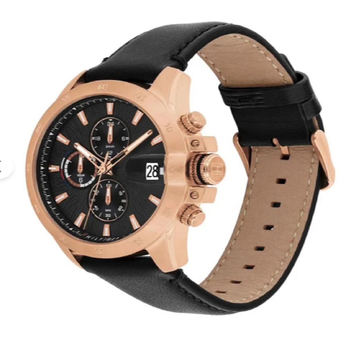 TOMMY HILFIGER - Reloj Tommy Hilfiger Hombre 1792194 . Reloj Cuero Negro
