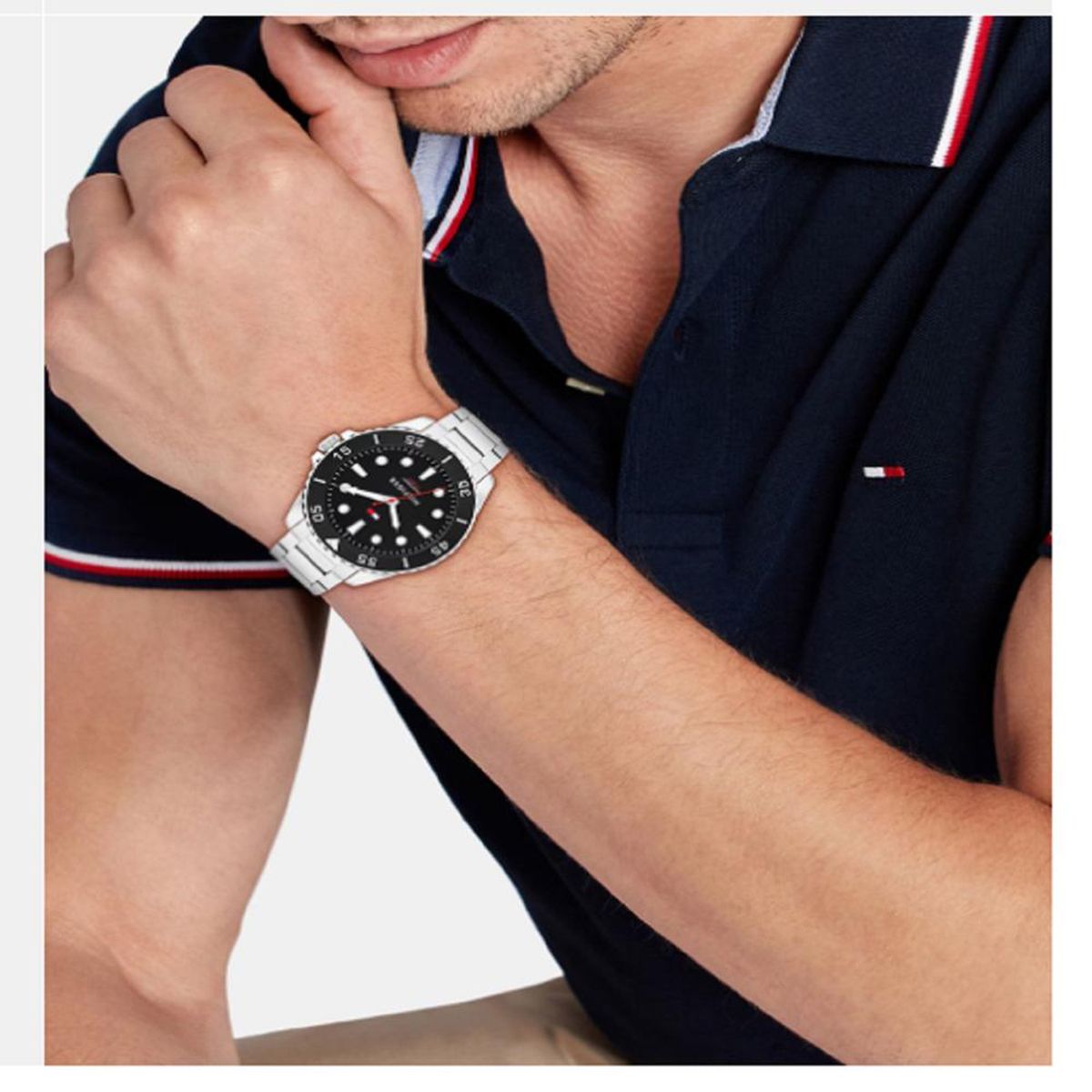 TOMMY HILFIGER - Reloj Tommy Hilfiger Hombre 1792203 . Reloj Acero inoxidable Negro