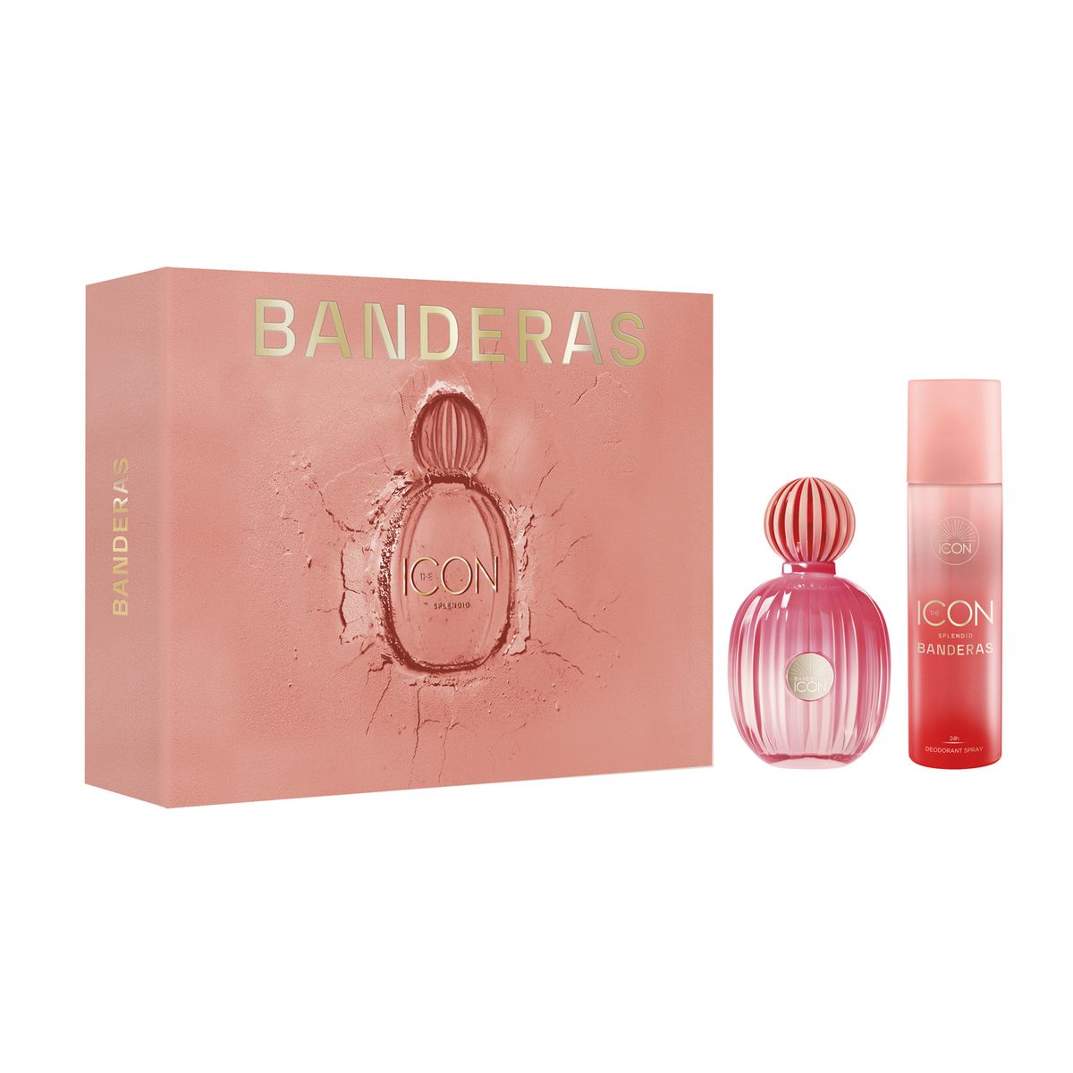 BANDERAS - Set de Perfume Mujer Banderas Incluye Icon Splendid Eau de parfum 100 ml + Desodorante 150ml 