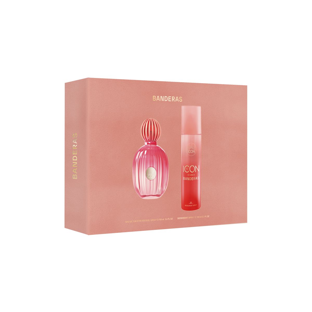 BANDERAS - Set de Perfume Mujer Banderas Incluye Icon Splendid Eau de parfum 100 ml + Desodorante 150ml 