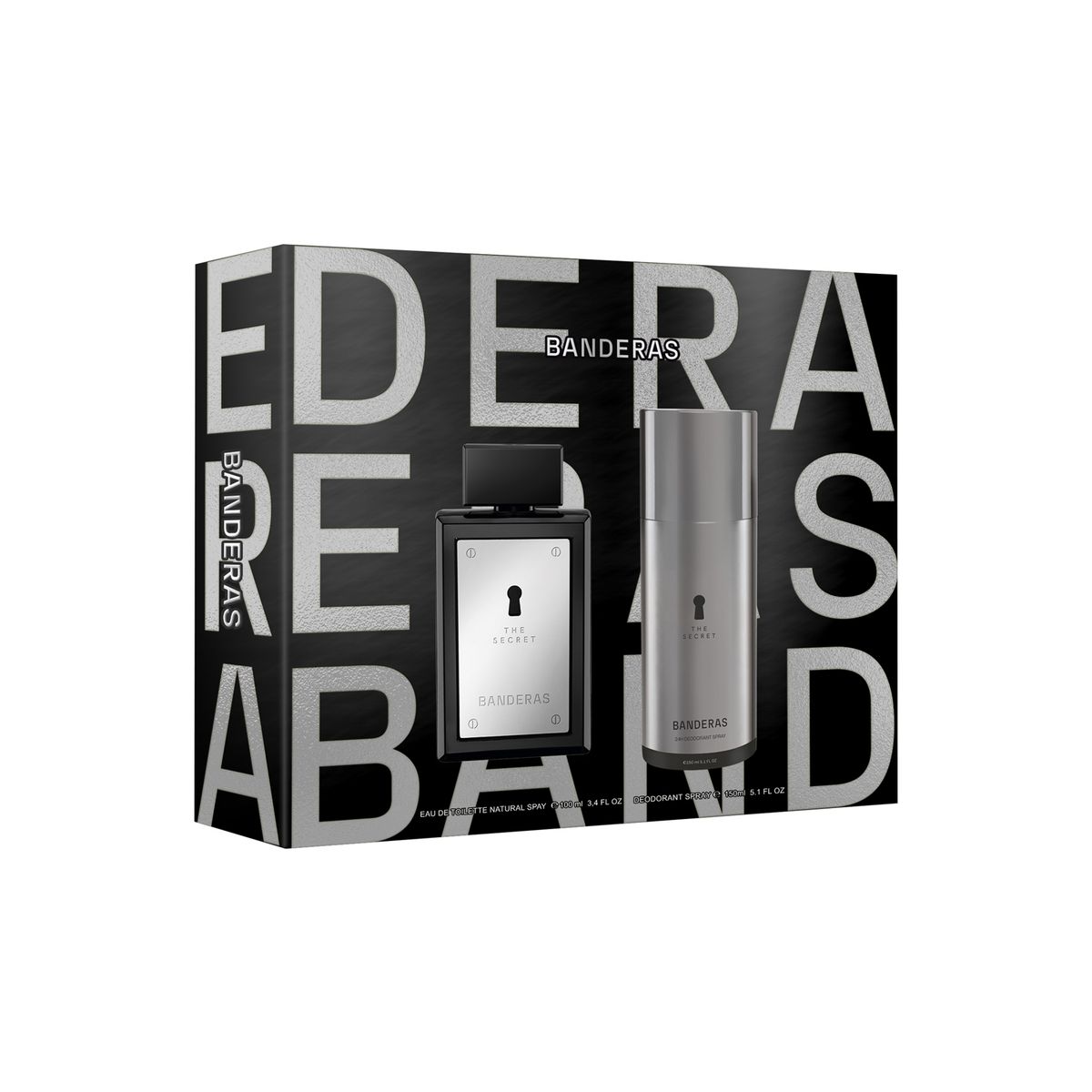 BANDERAS - Set de Perfume Hombre Banderas Incluye The Secret Eau de toilette 100 ml + Desodorante 150ml 