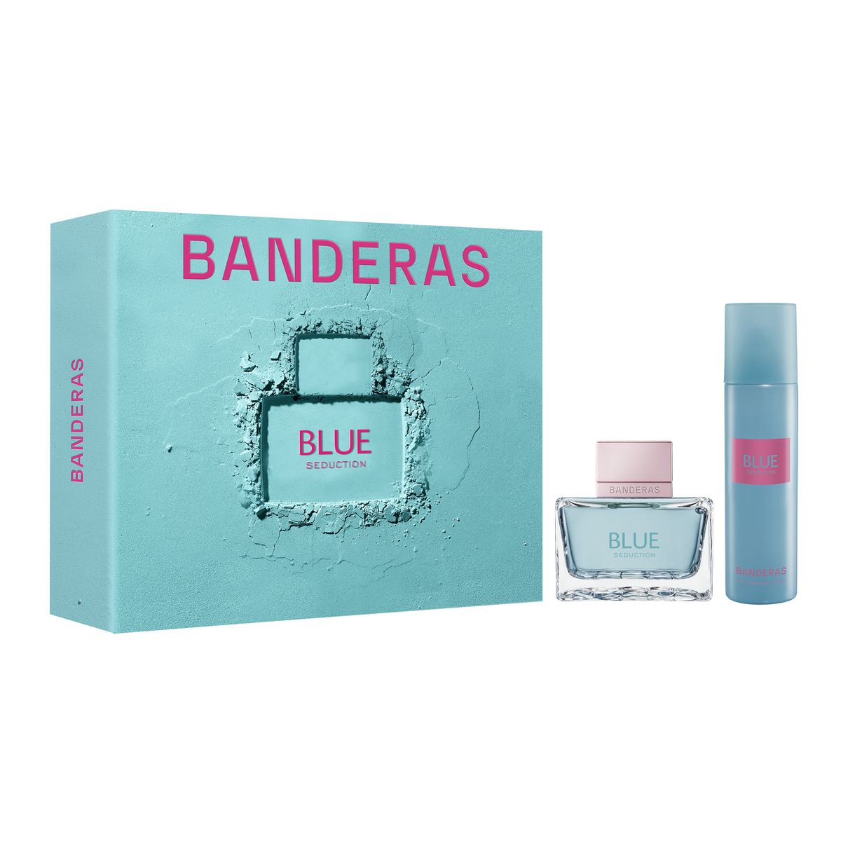 BANDERAS - Set de Perfume Mujer Banderas Incluye Blue Seduction for Women Eau de toilette 80ml + Desodorante 150ml 