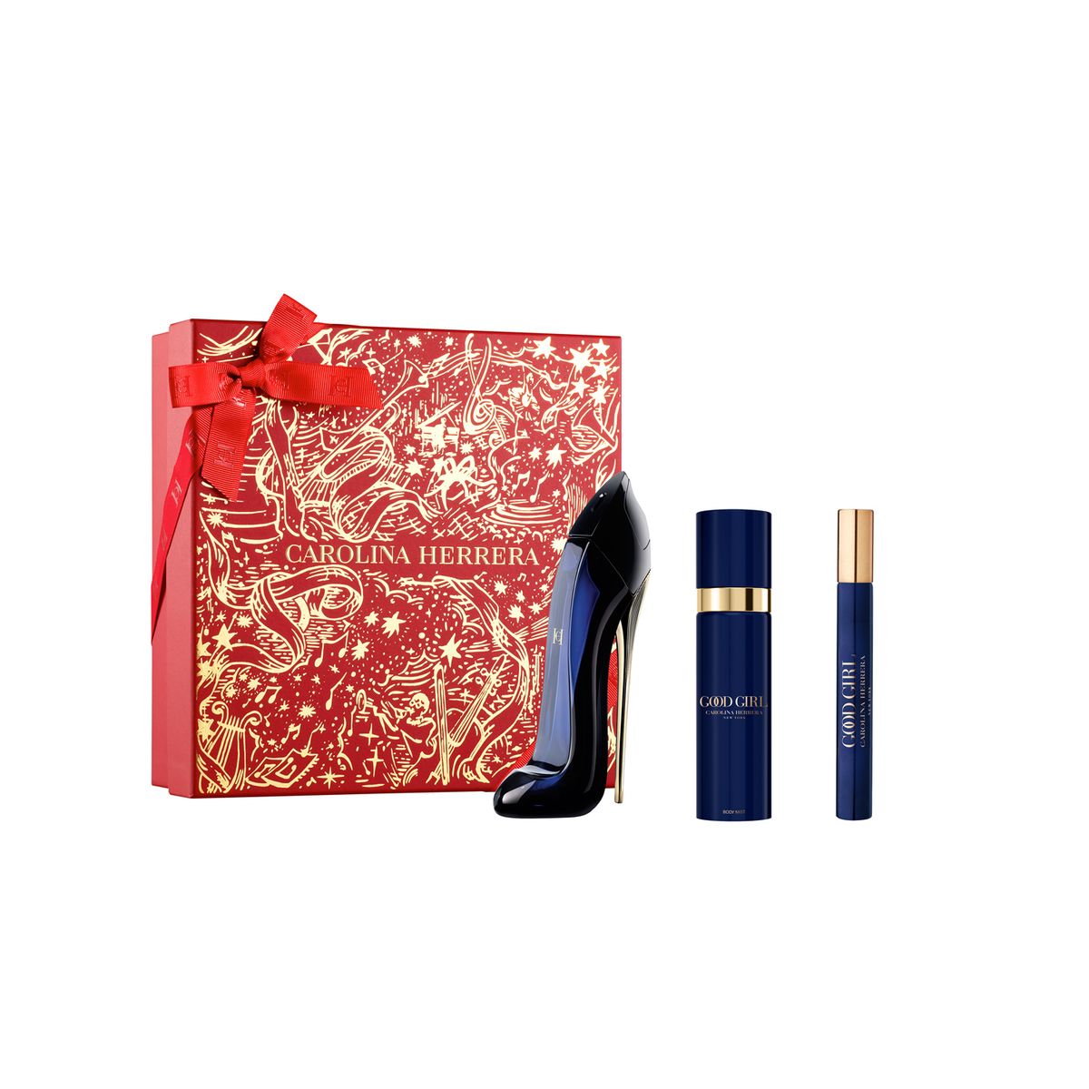 CAROLINA HERRERA - Set de Perfume Mujer Carolina Herrera Incluye Good Girl Eau de parfum 80ml + Body Mist + Travel Size 
