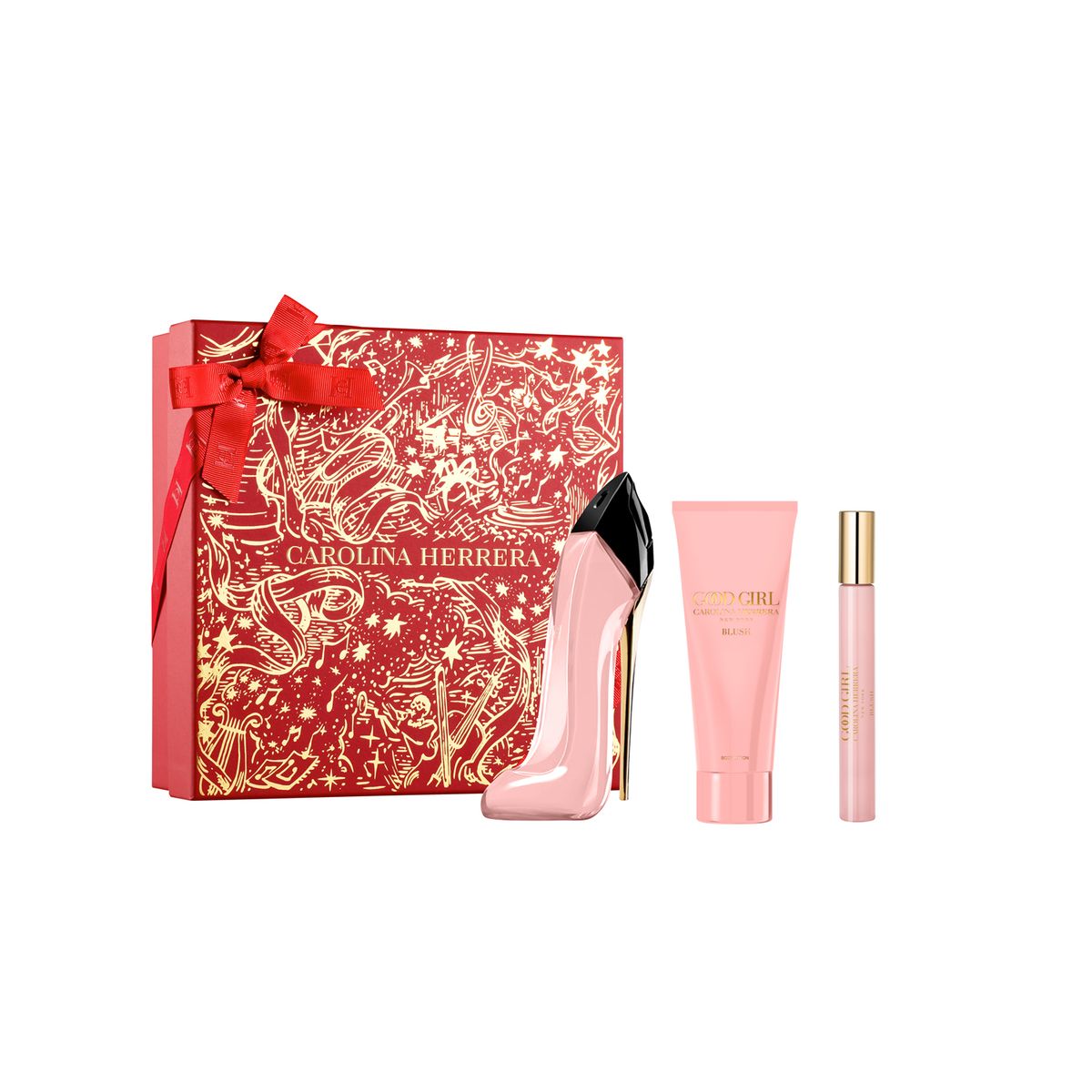 CAROLINA HERRERA - Set de Perfume Mujer Carolina Herrera Incluye Good Girl Blush Eau de parfum 80ml + Body Lotion + Travel Size 