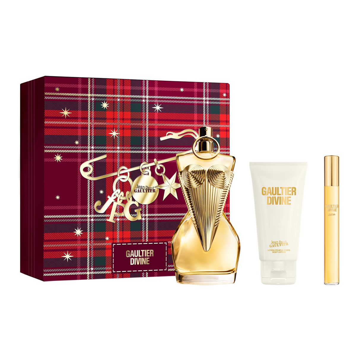 JEAN PAUL GAULTIER - Set de Perfume Mujer Jean Paul Gaultier Incluye Gaultier Divine Eau de parfum 100 ml + Body Lotion + Travel Size 