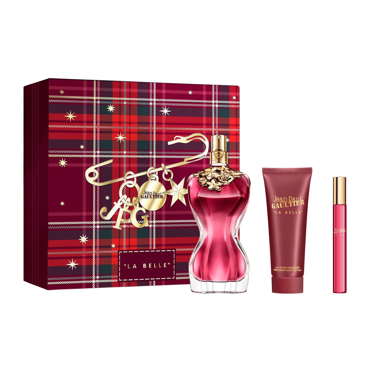 JEAN PAUL GAULTIER - Set de Perfume Mujer Jean Paul Gaultier Incluye La Belle Eau de parfum 100 ml + Body Lotion + Travel Size 