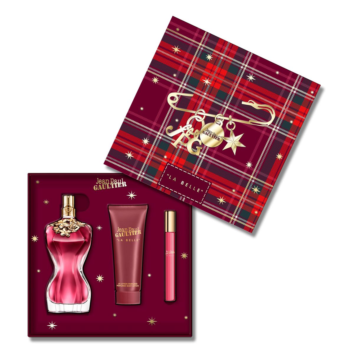 JEAN PAUL GAULTIER - Set de Perfume Mujer Jean Paul Gaultier Incluye La Belle Eau de parfum 100 ml + Body Lotion + Travel Size 