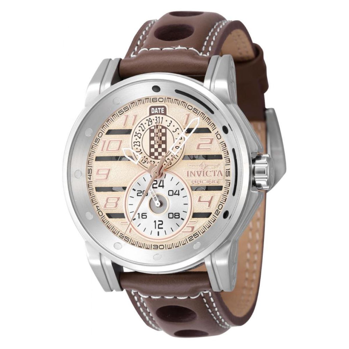 INVICTA - Reloj Invicta Hombre Invicta Racing . Reloj Cuero Blanco