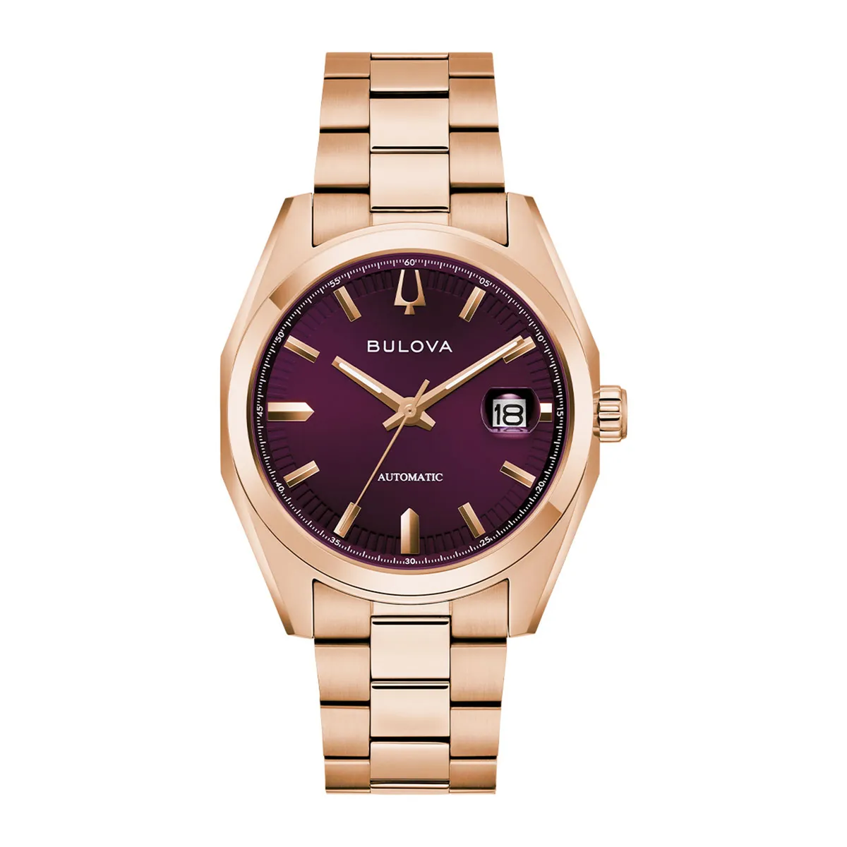 BULOVA - Reloj Bulova Hombre Surveyor. Reloj Acero Inoxidable Oro Rosa 97B234 