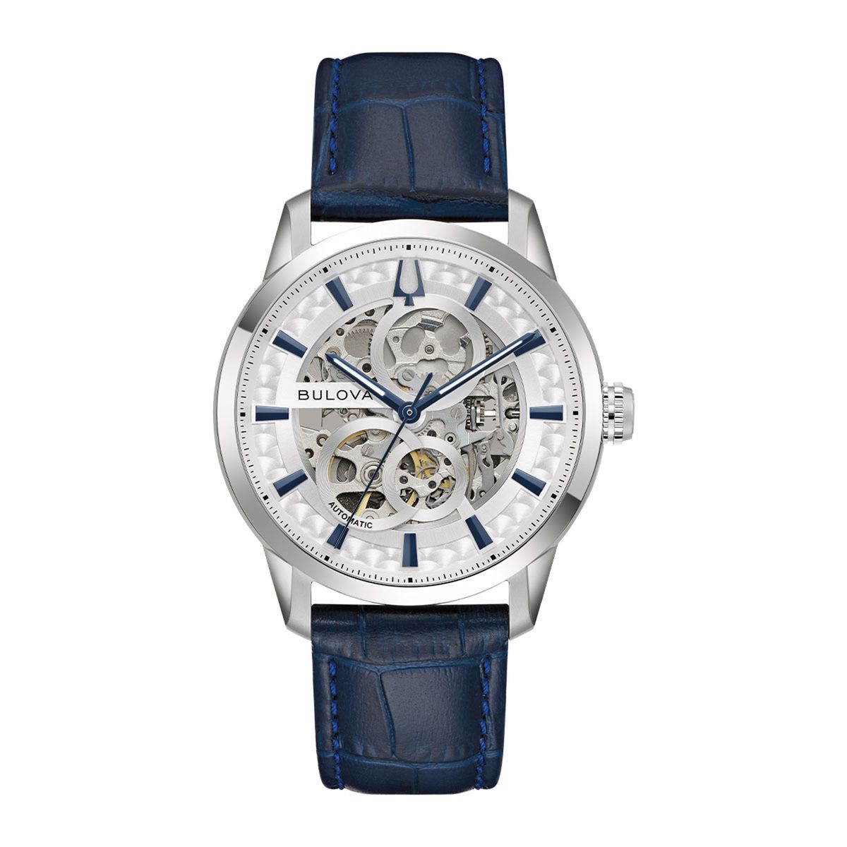 BULOVA - Reloj Bulova Hombre Sutton. Reloj Cuero Azul 96A330 