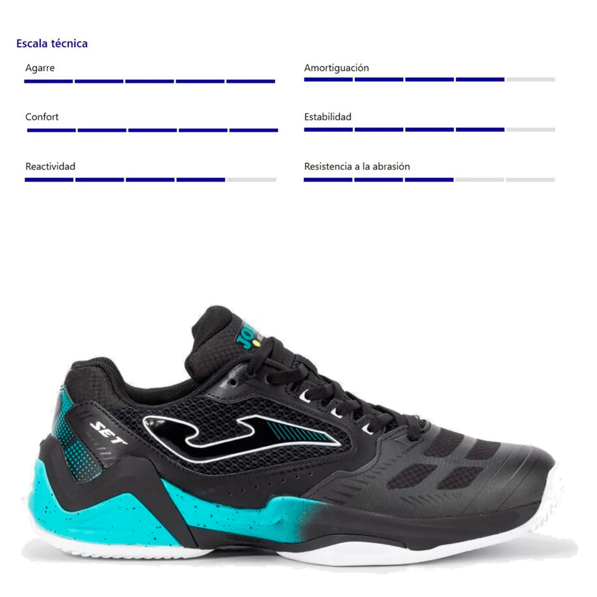 JOMA - Tenis Joma Hombre para jugar Tenis Set Negros