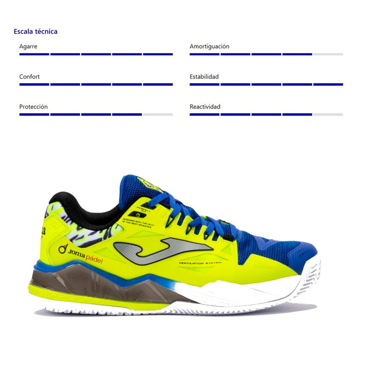 JOMA - Tenis Joma Hombre para jugar Padel Spin