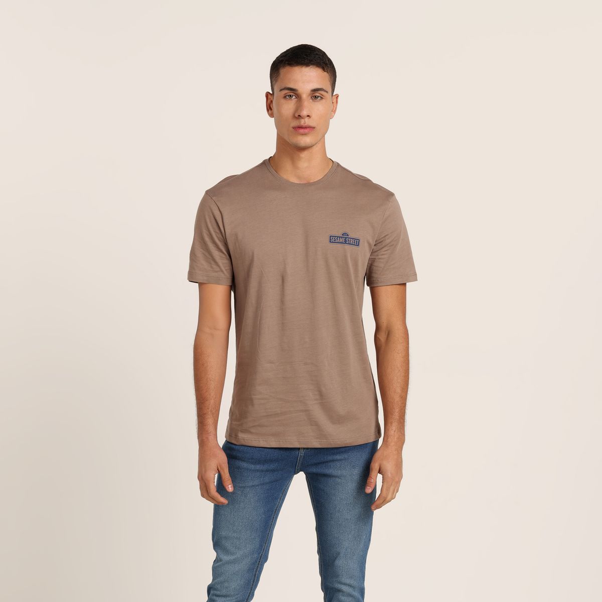 BEARCLIFF - Camiseta Hombre con Estampado de Algodón Bearcliff