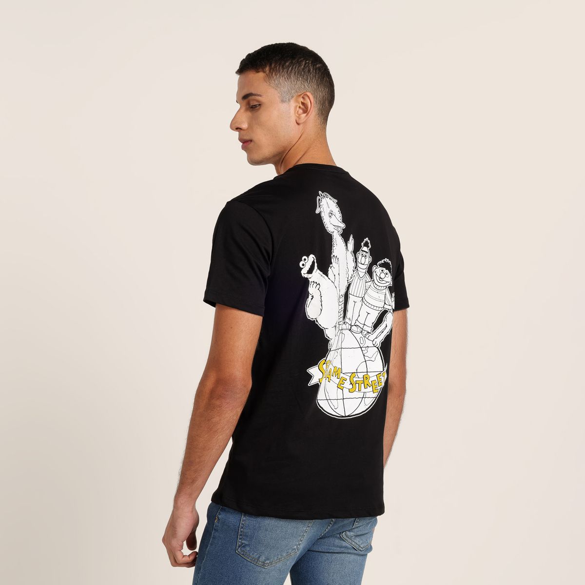 BEARCLIFF - Camiseta Hombre con Estampado de Algodón Bearcliff