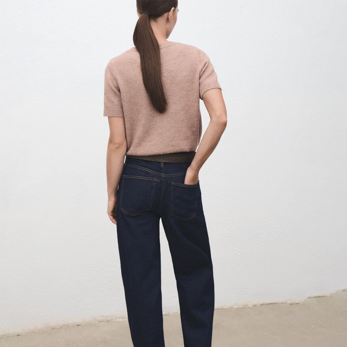 MANGO - Saco Mujer Brillante Mango