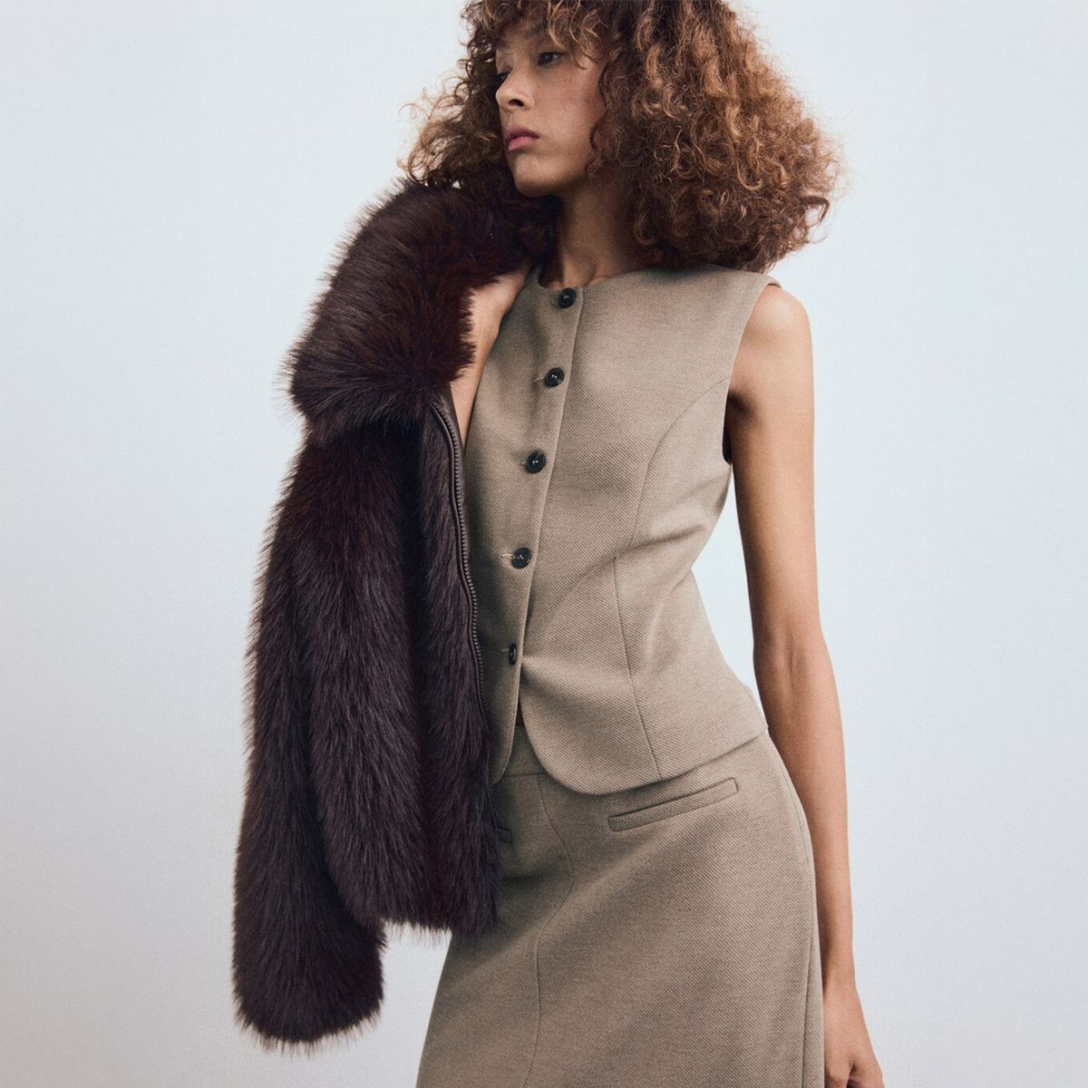 MANGO - Chaleco Mujer Slim fit Mango