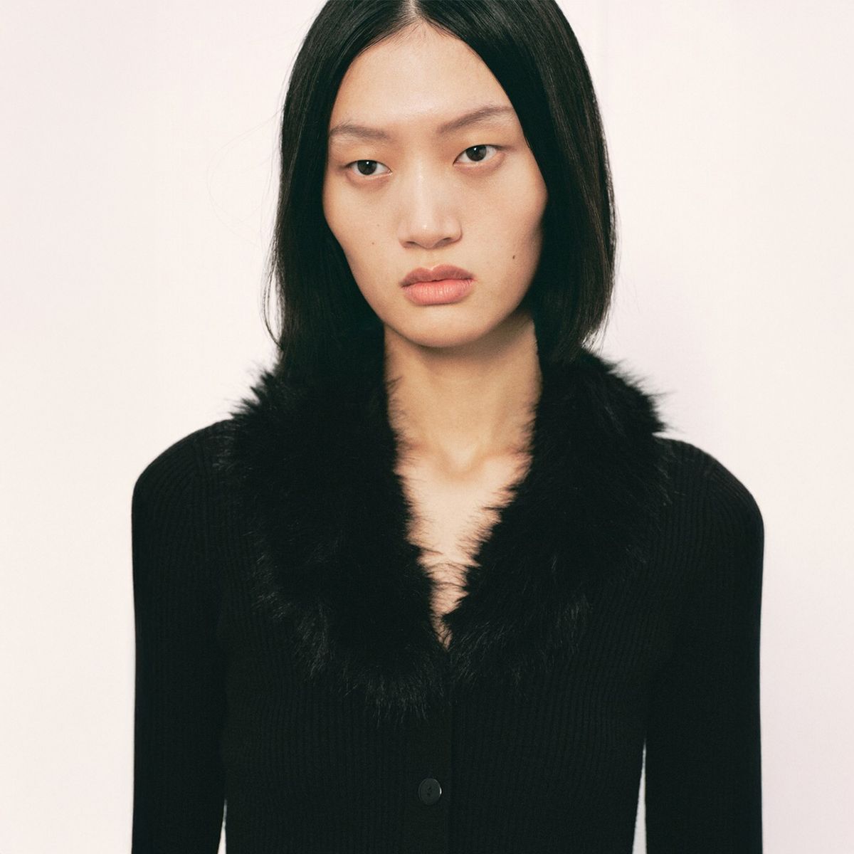 MANGO - Cardigan Mujer Efecto pelo Slim fit Mango