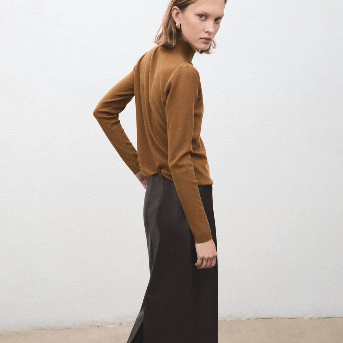 MANGO - Saco Mujer de Rayas Mango 