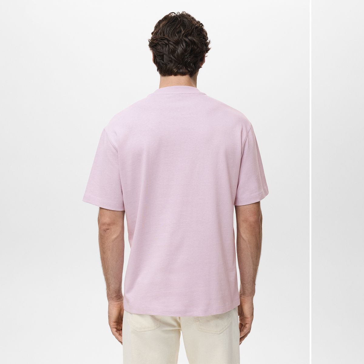 MANGO - Camiseta Hombre de Algodón MANGO