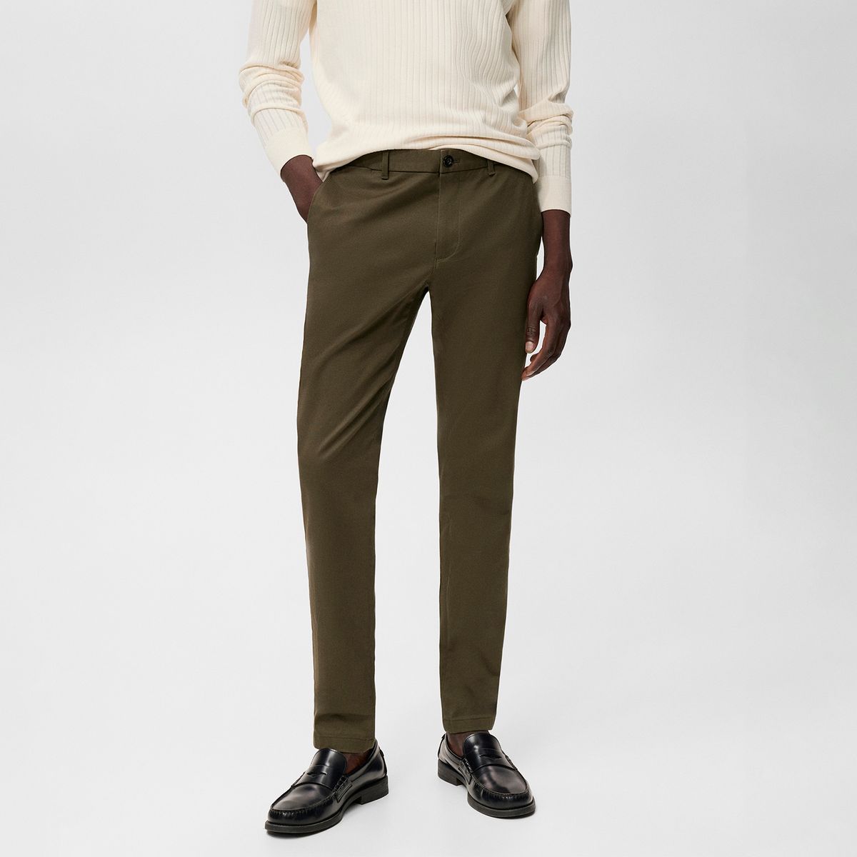 MANGO - Pantalón Chino Hombre Slim de Algodón MANGO