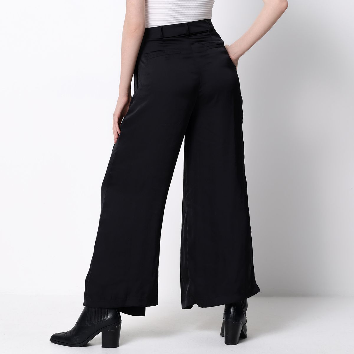 BASEMENT - Pantalón Recto Mujer Tiro alto Basement