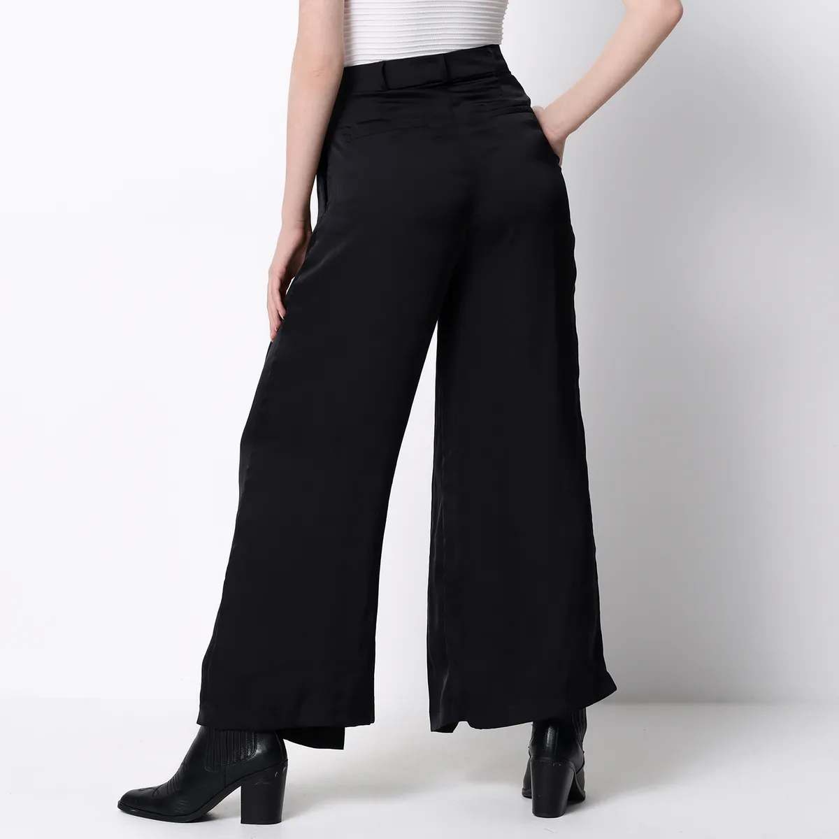BASEMENT - Pantalón Recto Mujer Tiro alto Basement