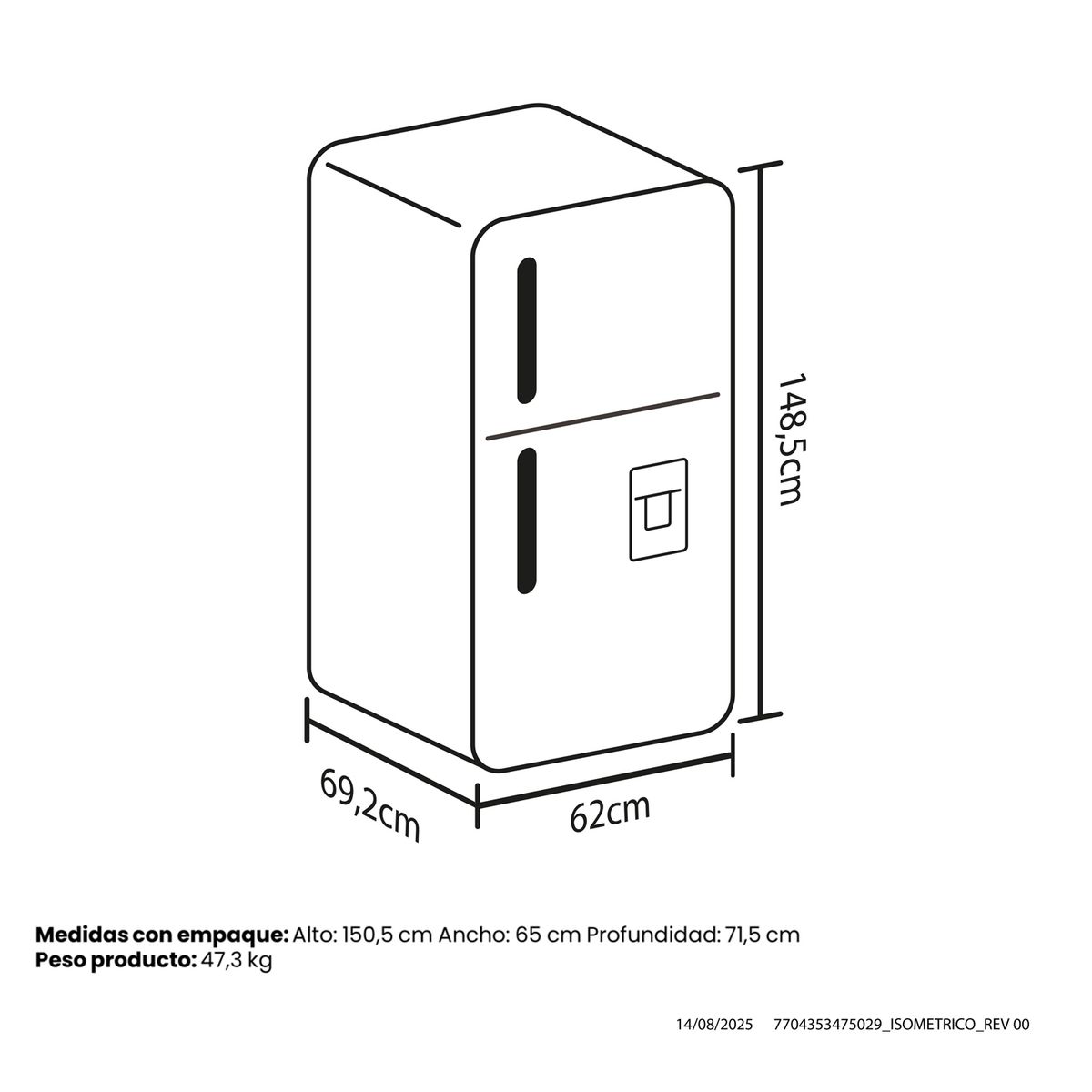 HACEB - Nevera Haceb 226 lt Netos H6164NT24A 