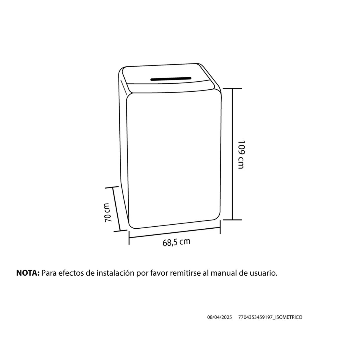 HACEB - Lavadora Haceb Carga Superior LA22EVI16A-ID1I