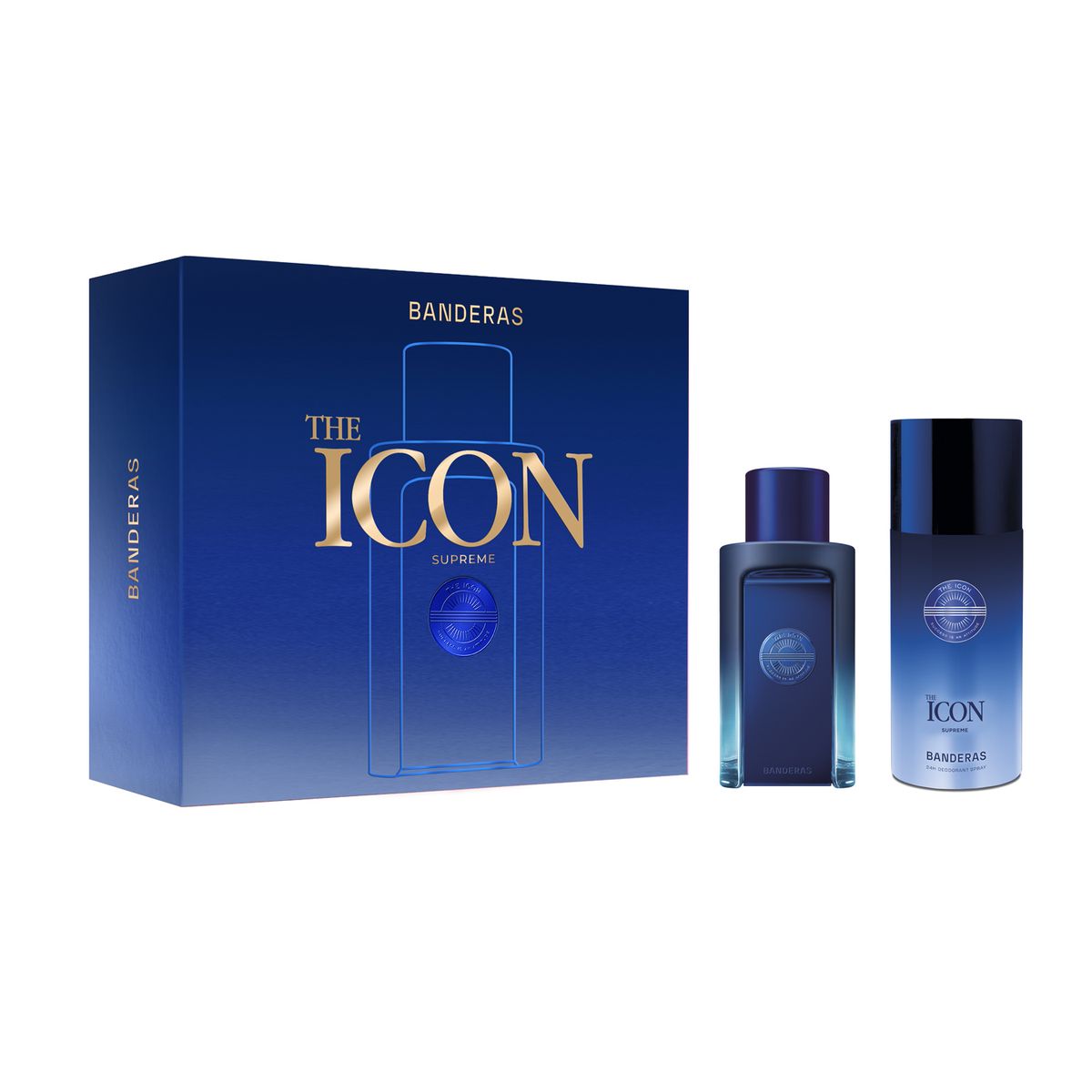 BANDERAS - Set de Perfume Hombre Banderas Incluye The Icon Supreme for Men 100 ml + Desodorante 