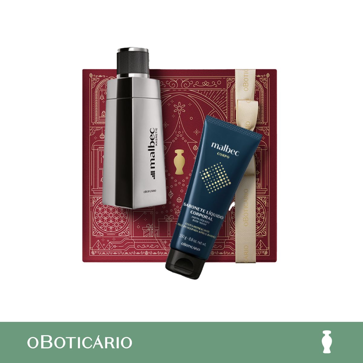 MALBEC - Set de Perfume Hombre Malbec O Boticario incluye Magnetic Eau de toilette 100 ml , Shower Gel Malbec 250 ml 